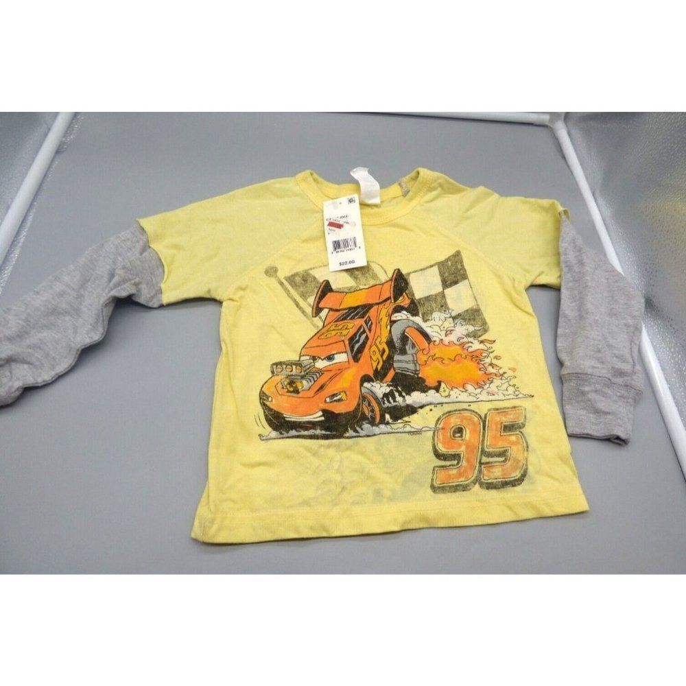 Little Kid’s Car Graphic Reglan Tee, Size 2